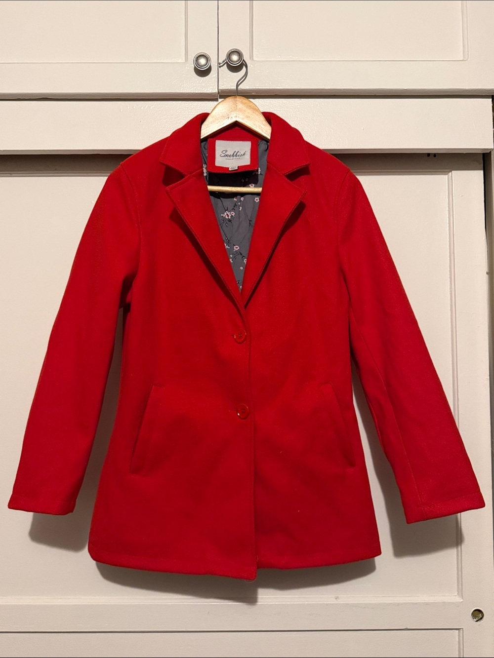 Sundridge Women's Red Tailored Pea Coat